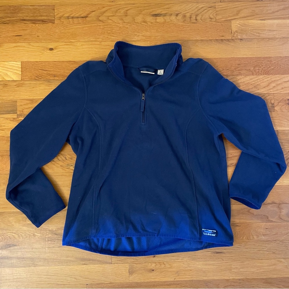 L.L. Bean Dark Blue Fleece Jacket